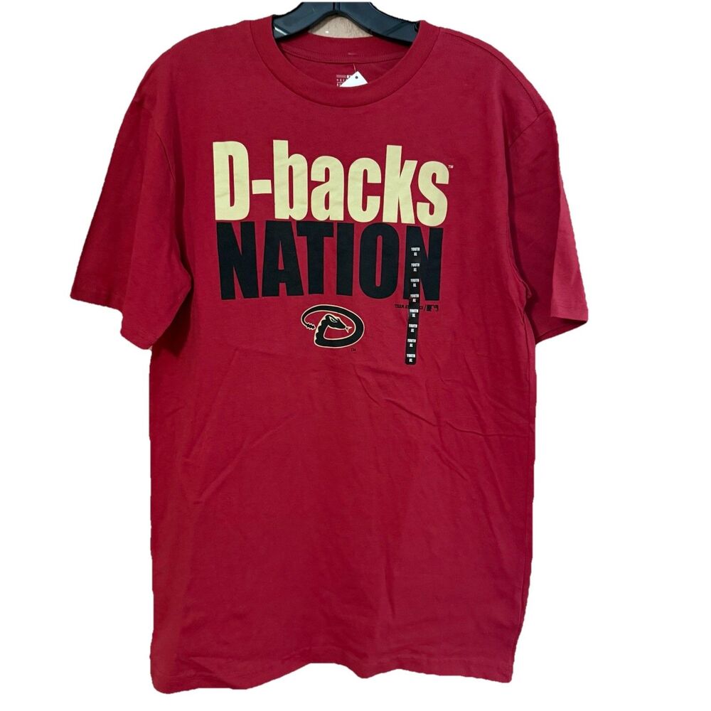 Arizona Diamondbacks T Shirt Youth XL (18/20) MLB NWT Maroon Genuine
